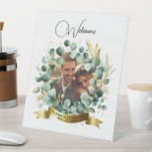 FOTO Wedding Gift Neuvermählte Jubiläumspaare Sockelschild (In Situ)