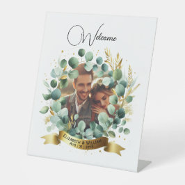 FOTO Wedding Gift Neuvermählte Jubiläumspaare Sockelschild