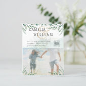 Foto WEDDING INVITATION Eukalyptus (Stehend Vorderseite)