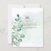 Foto WEDDING INVITATION Eukalyptus (Rückseite)