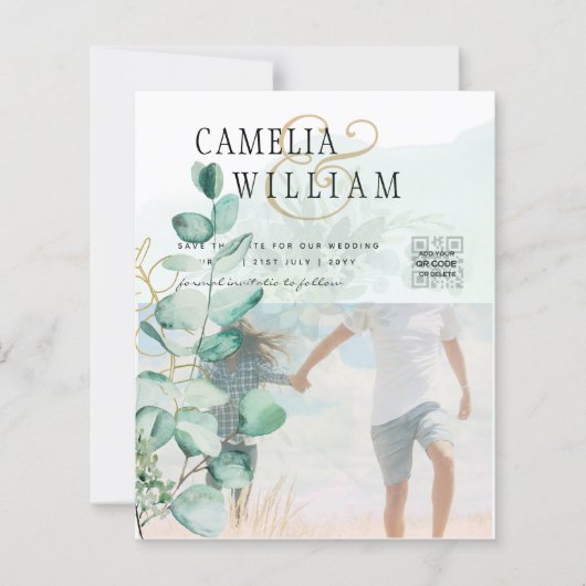 Foto WEDDING INVITATION Eukalyptus (Vorderseite)