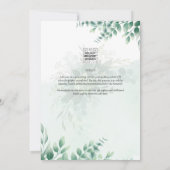 Foto WEDDING INVITATION Eukalyptus Einladung (Rückseite)