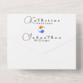 Foto Wedding Invitation-QR Code-Twin Flames- All In One Einladung (Rückseite)