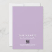 Foto Wedding Lavender Save The Date (Rückseite)