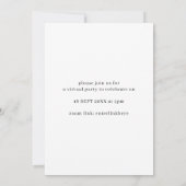 Foto Wedding Minimalistisch Elopement Ankündigung (Rückseite)