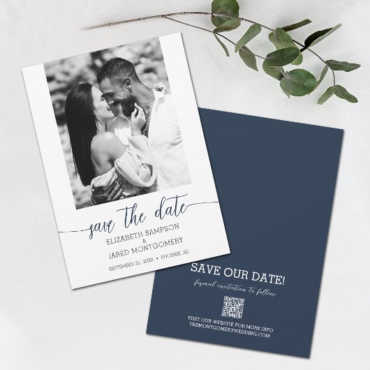 Foto Wedding Navy Blue Save The Date
