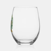 FOTO Wedding Newlyweds Eucalyptus Blätter Geschenk Weinglas Ohne Stiel (Links)