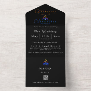 Foto Wedding-QR Code-Twin Flame Symbol- All In One Einladung