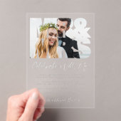 Foto Wedding Reception Acryleinladungen (Insitu (Handheld))