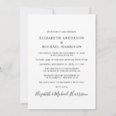 Foto Wedding Reception Einladung (Rückseite)