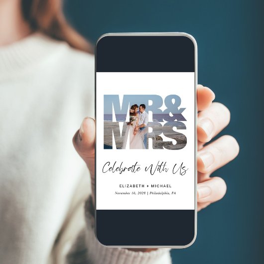 Foto Wedding Reception Einladung