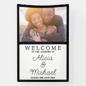 Foto Wedding Reception Willkommen Banner (Vertikal)