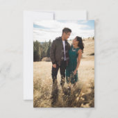 Foto Wedding RSVP Card (Rückseite)