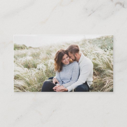 Foto Wedding RSVP Online Elegante Wasserfarbe Blau Begleitkarte (Rückseite)