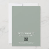 Foto Wedding Sage Green Save The Date (Rückseite)