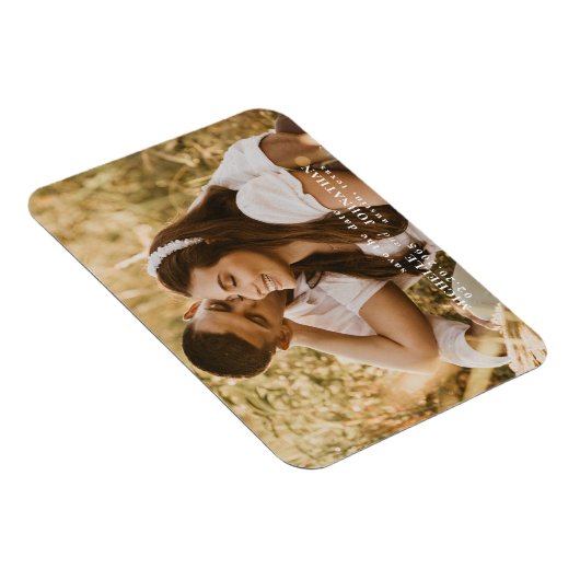 Foto Wedding Save the Date Magnet (Rechte Seite)