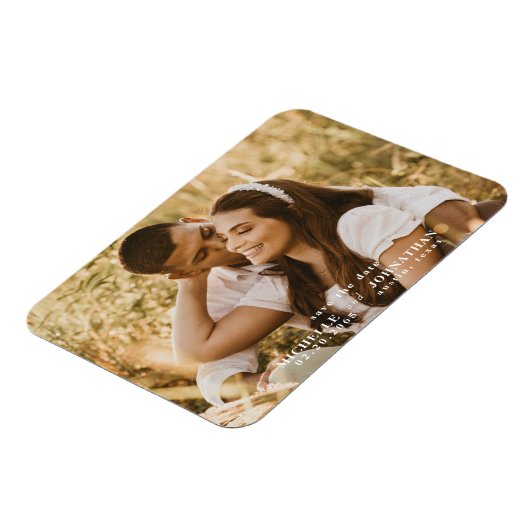 Foto Wedding Save the Date Magnet (Linke Seite)