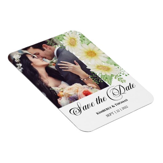 Foto Wedding Save the Date Magnet (Rechte Seite)