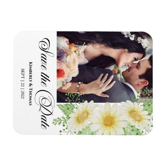 Foto Wedding Save the Date Magnet (Horizontal)