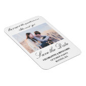 Foto Wedding Save the Date Magnet (Rechte Seite)