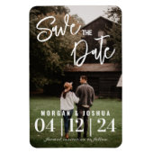 Foto Wedding Save the Date Magnet | Imitate Vellum (Vertikal)