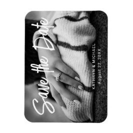 Foto Wedding Save the Date Minimal Stilvolle Moder Magnet