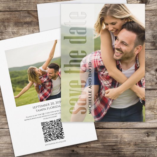 Foto Wedding Save the Date QR Code