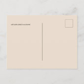 Foto Wedding Save the Date Royal Blue Floral Postkarte (Rückseite)