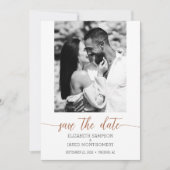 Foto Wedding Terracotta Save The Date (Vorderseite)