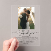 Foto Wedding Vielen Dank Acryleinladungen (Insitu (Handheld))