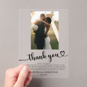 Foto Wedding Vielen Dank Acryleinladungen (Insitu (Handheld))