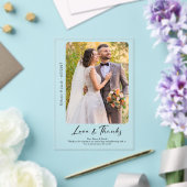 Foto Wedding Vielen Dank Clear Acryleinladungen (In Situ (Hochzeit))