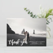 Foto Wedding Vielen Dank, dass Sie schreiben Class Dankeskarte (Stehend Vorderseite)