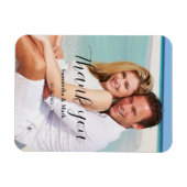 Foto Wedding Vielen Dank Magnet (Horizontal)