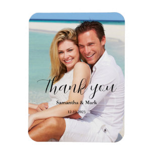 Foto Wedding Vielen Dank Magnet