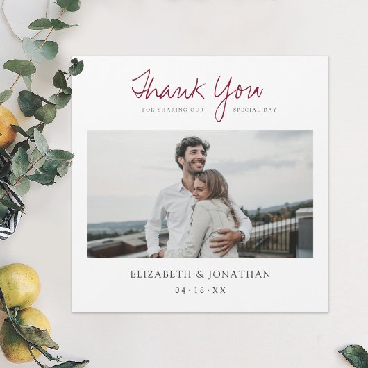 Foto Wedding Vielen Dank Magnet