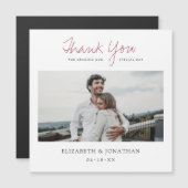 Foto Wedding Vielen Dank Magnet (Vorne/Hinten)