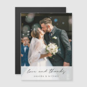Foto Wedding Vielen Dank Magnet (Vorne/Hinten)