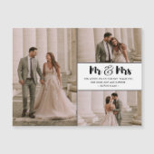 Foto Wedding Vielen Dank Magnetkarte (Vorderseite)