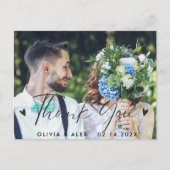 Foto Wedding Vielen Dank Postkarte (Vorderseite)