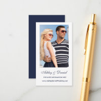 Foto Wedding Website Insert Card - Farbe auswählen