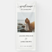 Foto Wedding Welcome Calligraphy Script Banner (Vertikal)