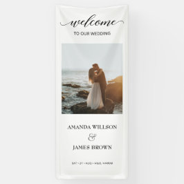 Foto Wedding Welcome Calligraphy Script Banner