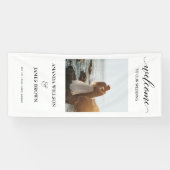 Foto Wedding Welcome Calligraphy Script Banner (Horizontal)