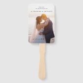 FOTO Wedding Welcome Hand Fan Fächer (Vorderseite)