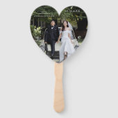 FOTO Wedding Welcome Hand Fan Fächer (Rückseite)