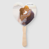 FOTO Wedding Welcome Hand Fan Fächer (Vorderseite)