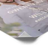 Foto Wedding Welcome Typografy Poster (Ecke)