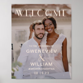 Foto Wedding Welcome Typografy Poster