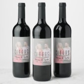 Foto Wedding Wine Bottle Label Weinetikett (Flaschen)